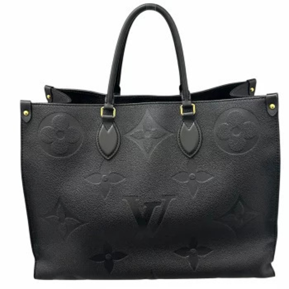 LOUIS VUITTON On The Go Monogram Empreinte Black Handbag Tote Bag